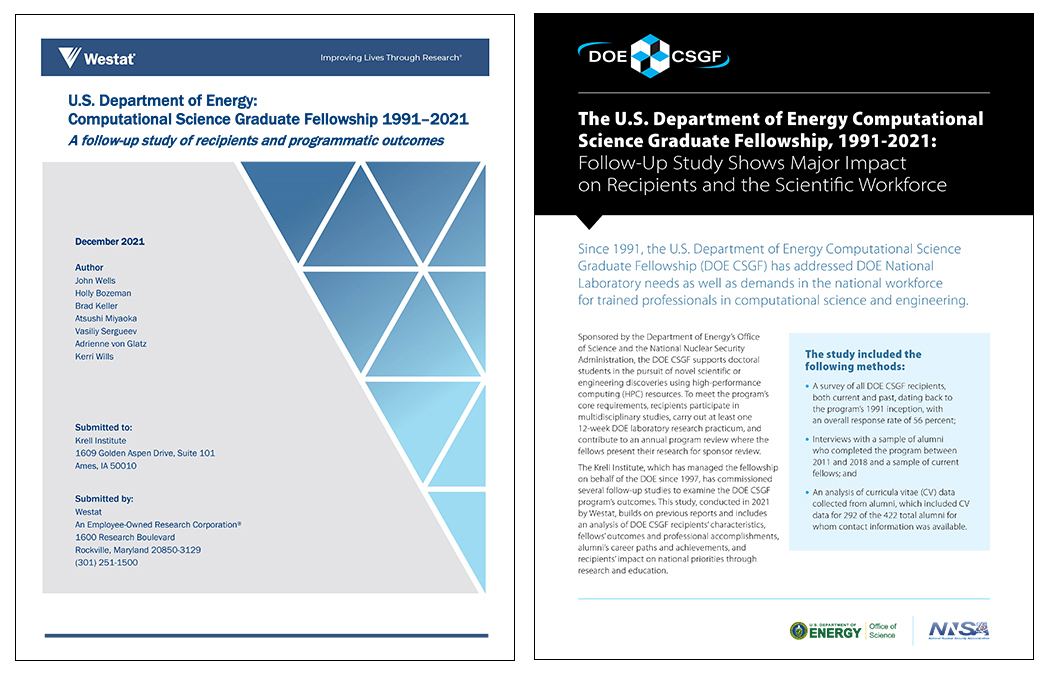 2022 study report and brief covers.